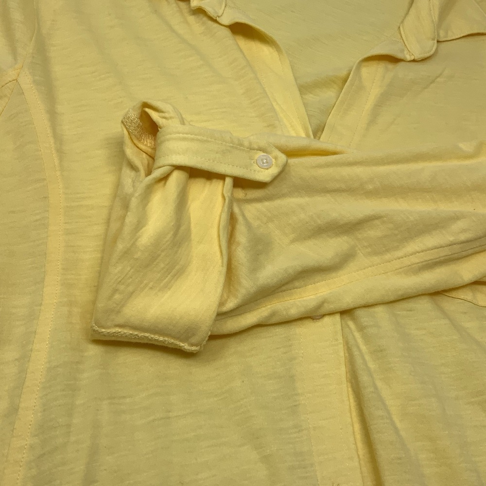 Lauren Essentials Knits Sleep Shirt Dress Women's Xl Yellow Preppy Ralph Lauren - Picture 6 of 10